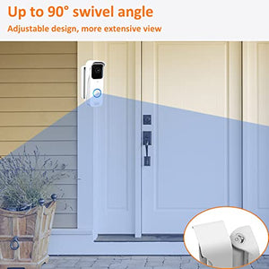 AutoSonic Mount Made for Blink Video Doorbell | Adjustable Design, Improve Viewing Angle | Blink Home Security Accessories | White