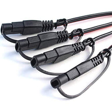 Load image into Gallery viewer, POWISER SAE 1 to 4 Extension Cable Quick Disconnect Connector, 1 SAE Polarity Reverse Adaptors, for Automotive, Solar Panel SAE Plug
