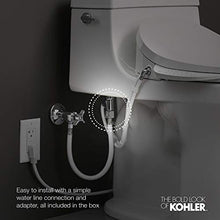 Load image into Gallery viewer, Kohler 5724-0 Puretide Manual Bidet Toilet Seat, Elongated, White with Quiet-Close Lid
