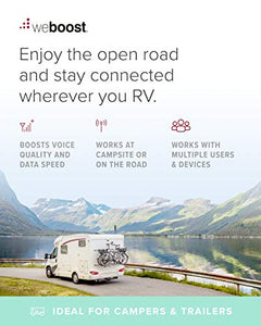 weBoost Drive X RV (471410) Cell Phone Signal Booster | U.S. Company | All U.S. Carriers - Verizon, AT&T, T-Mobile, Sprint & More | FCC Approved, RV & Motorhome Moving + Stationary