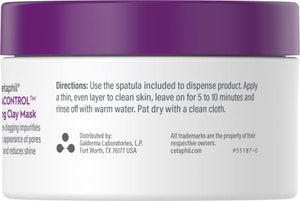 Clay Mask by Cetaphil Pro, Dermacontrol Purifying Clay Face Mask with Bentonite Clay for Blackheads and Pores, Designed for Oily, Sensitive Skin, 3 oz