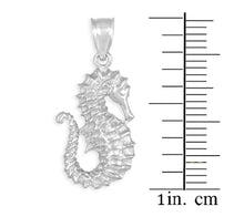 Load image into Gallery viewer, Sea Life Collection 925 Sterling Silver Seahorse Pendant
