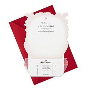 Hallmark Paper Wonder Displayable Pop Up Valentines Day Card (Flowers Valentine)