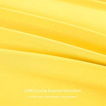 Load image into Gallery viewer, BASIC CHOICE Hypoallergenic Brushed Microfiber Bed Sheet Set, Yellow, Queen, 4 Pieces

