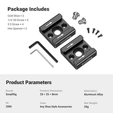 Load image into Gallery viewer, SmallRig Cold Shoe Mount Adapter (2pcs Pack) with 1/4&quot;-20 Thread for Camera Cage Flash LED Moniter - 2060
