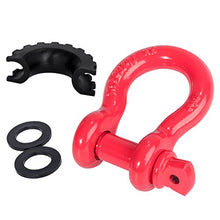 Load image into Gallery viewer, FieryRed 3/4" D Ring Shackle (2 Pack) 22,046Ibs Break Strength with 7/8" Locking Pin and Black Isolator &amp; Washer Kits for use With Tow Strap, Winch &amp; Bubba Rope
