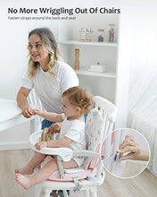 Load image into Gallery viewer, UBRAVOO 2in1 Portable Toddler Booster Seat, Grow with Baby Booster Seat for Dining Table with Removable Tray &amp; Seat Pad, high Chair for Travel, ACE1013 Feather Luck
