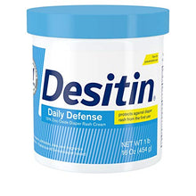 Load image into Gallery viewer, Desitin Daily Defense Baby Diaper Rash Cream with 13% Zinc Oxide, Barrier Cream to Treat, Relieve &amp; Prevent Diaper Rash, Hypoallergenic, Dye-, Phthalate- &amp; Paraben-Free, 16 oz
