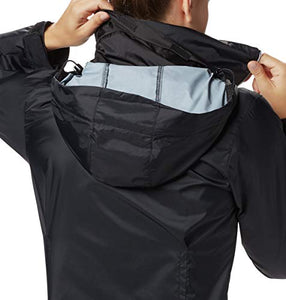 Columbia Women's Switchback III Adjustable Waterproof Rain Jacket, Black, Medium