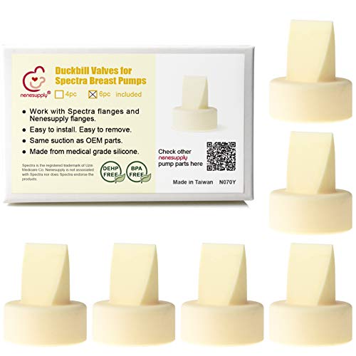 Nenesupply Duckbill Valves Compatible with Spectra S1 Accessories Spectra S2 9 Plus Breast Pump Not Original Spectra Pump Parts Not Original Spectra S2 Accesssories Replace Spectra Valves