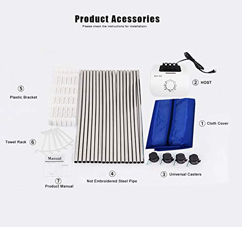 Load image into Gallery viewer, Clothes Dryer 1000W Portable Drying Rack 1.5 Meters Double layer Small Electric Wardrobe Home Apartments Travel RV Dryer Combo