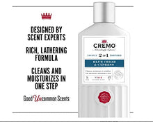 Load image into Gallery viewer, Cremo Barber Grade Blue Cedar &amp; Cypress 2-in-1 Shampoo &amp; Conditioner, 16 Fl Oz (2-Pack)
