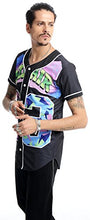 Load image into Gallery viewer, PIZOFF Short Sleeve Arc Bottom 3D Colorful Number 23" Print Baseball Jersey Shirt Y1724-19-M
