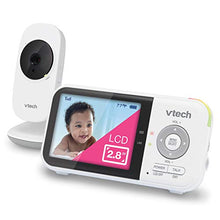Load image into Gallery viewer, VTech VM819 Video Baby Monitor with 19Hour Battery Life 1000ft Long Range Auto Night Vision 2.8” Screen 2Way Audio Talk Temperature Sensor Power Saving Mode and Lullabies, White
