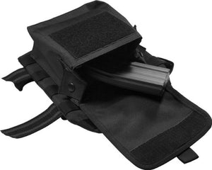 BARSKA mens Black Loaded Gear BI12016 VX 100 Tactical Vest and Leg Platform, Black, Large US