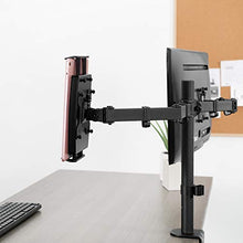 Load image into Gallery viewer, VIVO Universal VESA Mount Adapter for Tablets, 2-in-1 Laptops, &amp; 15.6 inch Portable Monitors, Max VESA 100x100, Adjustable Laptop Holder, Black, MOUNT-UVM02
