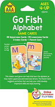 Load image into Gallery viewer, School Zone - Go Fish Alphabet Game Cards - Ages 4 and Up, Preschool to First Grade, Uppercase and Lowercase Letters, ABCs, Word-Picture Recognition, Animals, Card Game, Matching, and More
