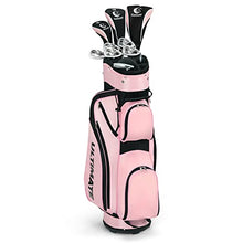 Load image into Gallery viewer, Tangkula Womens Golf Clubs Package Set 10 Pieces Right Hand, Includes 460cc Alloy Driver, 3# Fairway Wood, 4# Hybrid, 6#, 7#, 8#, 9# &amp; P# Irons, Free Putter, Golf Club Set (Pink)
