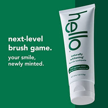 Load image into Gallery viewer, Hello Oral Care Naturally Whitening Fluoride Toothpaste, Vegan &amp; SLS Free, Farm Grown Mint with Tea Tree Oil Coconut Oil, 4.7 Ounce
