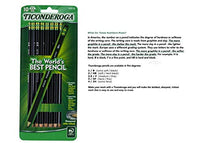 Load image into Gallery viewer, Dixon Ticonderoga Wood-Cased  Number 2 Pencils, Pre-Sharpened, Box of 10, Black (13915) (Pack of 2)
