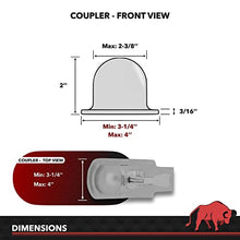 Load image into Gallery viewer, AMPLOCK U-BRP2: 2&#39;&#39; RV Lock/Trailer Coupler Lock/Boat Trailer Lock (fits on Specific 2 inches Coupler Only)
