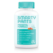 Load image into Gallery viewer, SmartyPants Prenatal Formula Daily Gummy Multivitamin: Vitamin C, D3, &amp; Zinc for Immunity, Gluten Free, Folate, Omega 3 Fish Oil (DHA/EPA), 120 Count (30 Day Supply)
