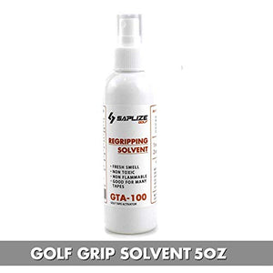 SAPLIZE Golf Regriping Kit with 15 Tapes, 5oz Solvent, Vise Clamp and Hook Blade Included