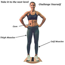 Load image into Gallery viewer, 15&quot; Stretching and Balancing Exercise Board by Trademark Innovations,Black
