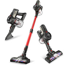 Load image into Gallery viewer, INSE Cordless Vacuum Powerful Suction Stick Vacuum Cleaner 6 in 1 Handheld Vaccum for Home Hardwood Floor Carpet car pet Hair-Red, Ultra Lightweight
