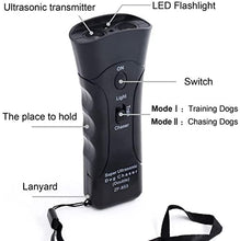 Load image into Gallery viewer, Careland Dog Trainer Device Electronic Dog Deterrent/Dog Barking Control Devices Training Tool Stop Barking Dog Repeller Handheld and Portable, Anti-Bark Device(Black)
