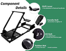 Load image into Gallery viewer, Hottoby Racing Simulator Cockpit Stand All for Fanatec/Thrustmaster/Logitech G25/G29/G920/G923 Support to PC/Xbox One/PC Gaming Simracing
