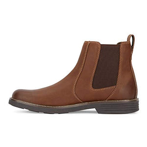 Dockers Men's Langford Casual Slip-on Chelsea Boot, Brown, 7 M