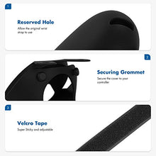 Load image into Gallery viewer, KIWI design Silicone Grip Cover for Meta/Oculus Quest 2 Accessories, Protector with Knuckle Straps (Black, 1 Pair)
