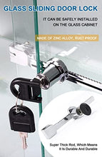 Load image into Gallery viewer, Sliding Glass Door Ratchet Lock Showcase Lock Glass Display Case Lock 8 Pack Keyed Alike
