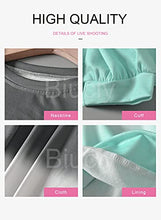 Load image into Gallery viewer, Biucly Womens Soft Crewneck Sweatshirts Lightweight Long Sleeves Pullover Tunic Tops Sweatshirt,US 4-6(S),Black
