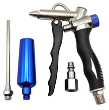 Load image into Gallery viewer, YOTOO 2-Way Air Blow Gun kit with Adjustable Air Flow, Extended Nozzle, High Flow Nozzle and 1/4" NPT Female Quick Plug
