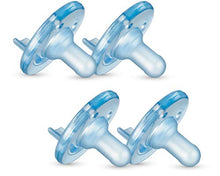 Load image into Gallery viewer, Philips AVENT Soothie Pacifier, 3+ Months, Blue, 4 Pack, SCF192/46
