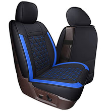 Load image into Gallery viewer, Coverado Car Seat Covers Full Set, Dodge RAM Seat Cover Waterproof Leather Protector Fit 2009-2022 1500 2010-2022 2500 3500 Truck Pickup CrewCab with Curved Back Bench, Blue
