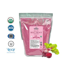 Load image into Gallery viewer, HQOExpress Organic Beetroot Powder - Organic Superfood - Nitric Oxide Booster - Non-GMO - Kosher - Sustainably Grown - 34oz Chef Jar
