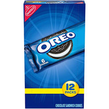Load image into Gallery viewer, OREO Chocolate Sandwich Cookies, School Lunch Box Snacks, 12 Snack Packs
