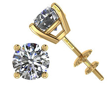 Load image into Gallery viewer, Diamond Stud Earrings (Lab Grown Diamonds) 14K Yellow Gold, 0.25ctw (0.23ctw to 0.27ctw) G-H color VS-SI
