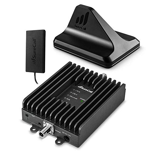 SureCall Fusion2Go Max in-Vehicle Cell Phone Signal Booster | Boosts Voice and 4G LTE for Verizon, AT&T, Sprint, T-Mobile | for Multiple-Users