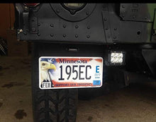 Load image into Gallery viewer, MILITARY HUMVEE LICENSE PLATE HOLDER PJ FRAME + LIGHT - NO DRILLING TO INSTALL - M998 HMMWV
