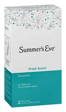 Load image into Gallery viewer, Summer's Eve Douche, Fresh Scent, pH Balanced, Dermatologist &amp; Gynecologist Tested, 2 Count per pack, 9 Fl Oz
