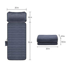 Load image into Gallery viewer, Comfier Massage Mat, Full Body Heating Massage Pad with Movable Shiatsu Neck Massage Pillow, 10 Vibrating Motors &amp; 4 Heating Pad, Neck,Shoulder Back Massager
