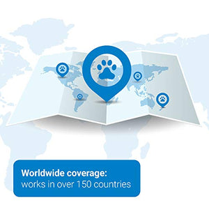 Tractive Waterproof GPS Dog Tracker - Location & Activity, Unlimited Range & Works with Any Collar (Beige - Newest Model)