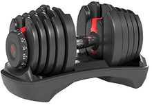 Load image into Gallery viewer, Bowflex SelectTech 552 - Two Adjustable Dumbbells Black, Red, Grey. Version 2, Medium
