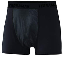 Load image into Gallery viewer, Terramar Men's Wind Boxer Brief (Black, Small)
