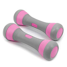 Load image into Gallery viewer, Vivitory Adjustable Dumbbells Set for Women, 4.4lb /6.6lb /8.8lb Weight Options, Dumbbells Weight Pair(Set of 2), Non-Slip Neoprene Hand, All-Purpose, Exercise Dumbbells for Home, Office, Gym (Pink)
