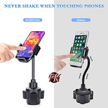 Load image into Gallery viewer, Car Cup Holder Phone Mount, Adjustable Automobile Cup Holder Smart Phone Cradle Car Mount with a Flexible Long Neck Compatible for Cell Phones iPhone Xs Max/X/8/7 Plus/Galaxy and All Smartphones
